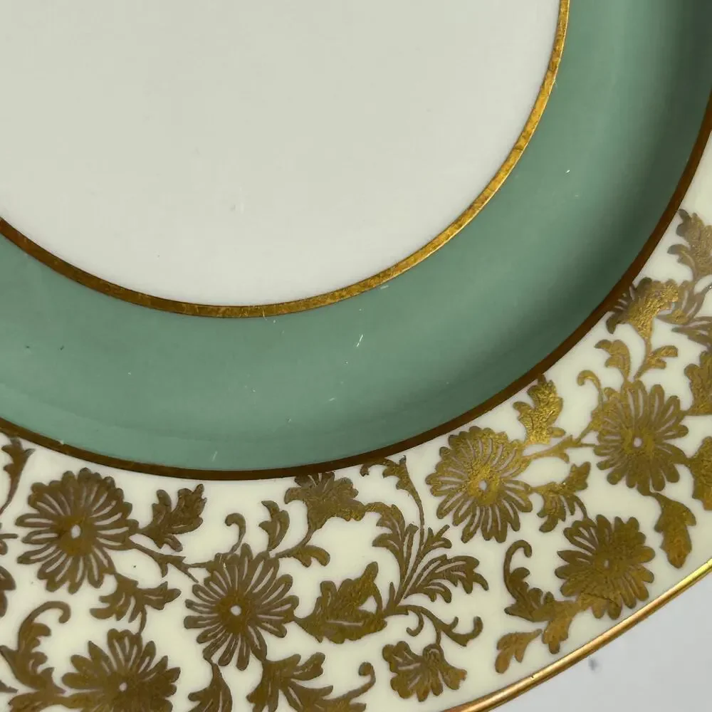 Paragon Royal Warrant Mint Gold Bone China Teacup Saucer Trio